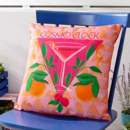 Cosmo O'clock Colourful Outdoor Cushion