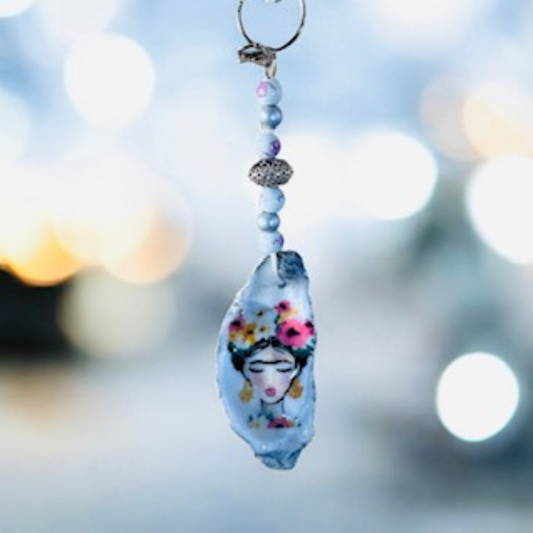 Oyster Shell Key/Bag Charm - Freda Inspired Design