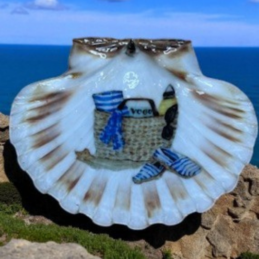 Solway Scallop Shell Trinket Dish - Beach Bag