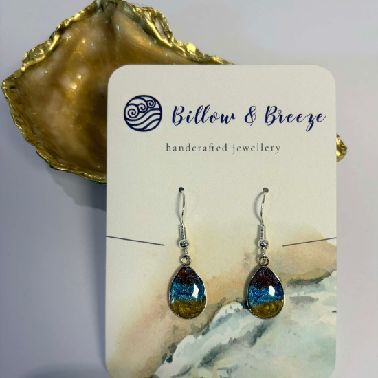 Coastal Themed Drop Earrings - Beach Vibe