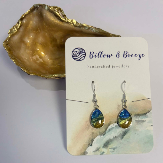 Coastal Themed Drop Earrings - Beach Vibe