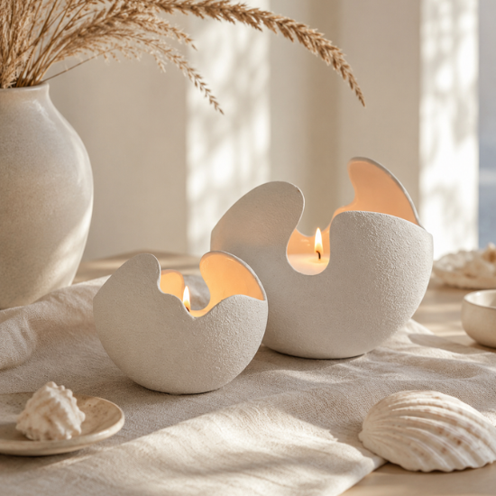 Candle Sand & Dishes