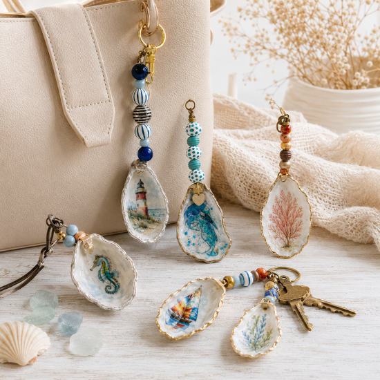 Shell Bag Charms & Key Chains