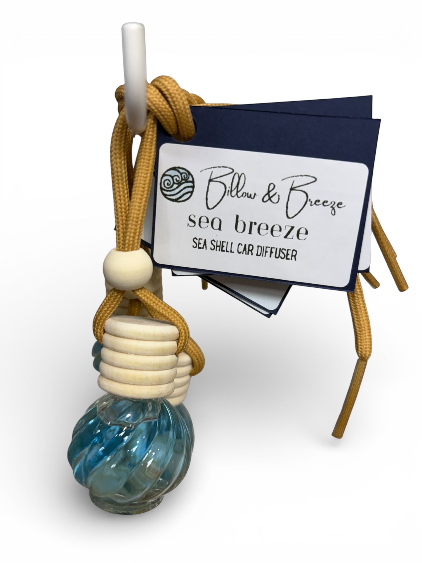 Sea Shell Car Diffuser - Hanging Bottle - Sea Breeze