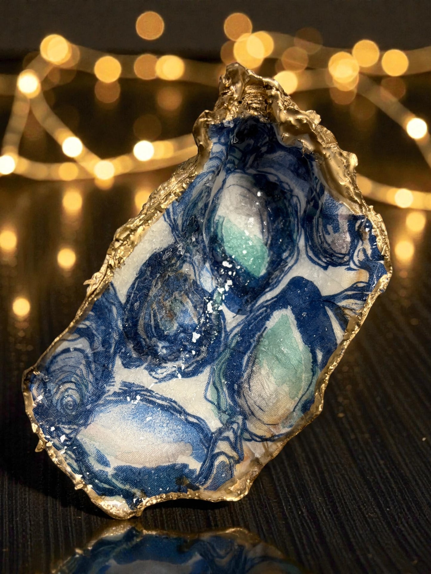 Loch Ryan Oyster Shell Trinket Dish - Blue Mussel Design