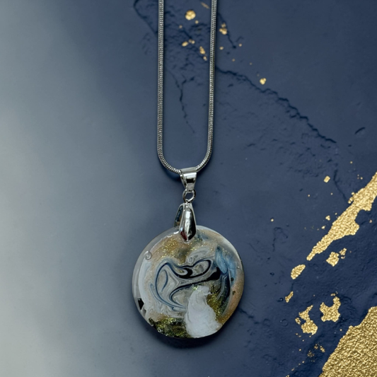 Coastal Waters Necklace - Round