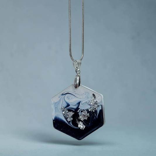 Coastal Waters Necklace - Hexagon