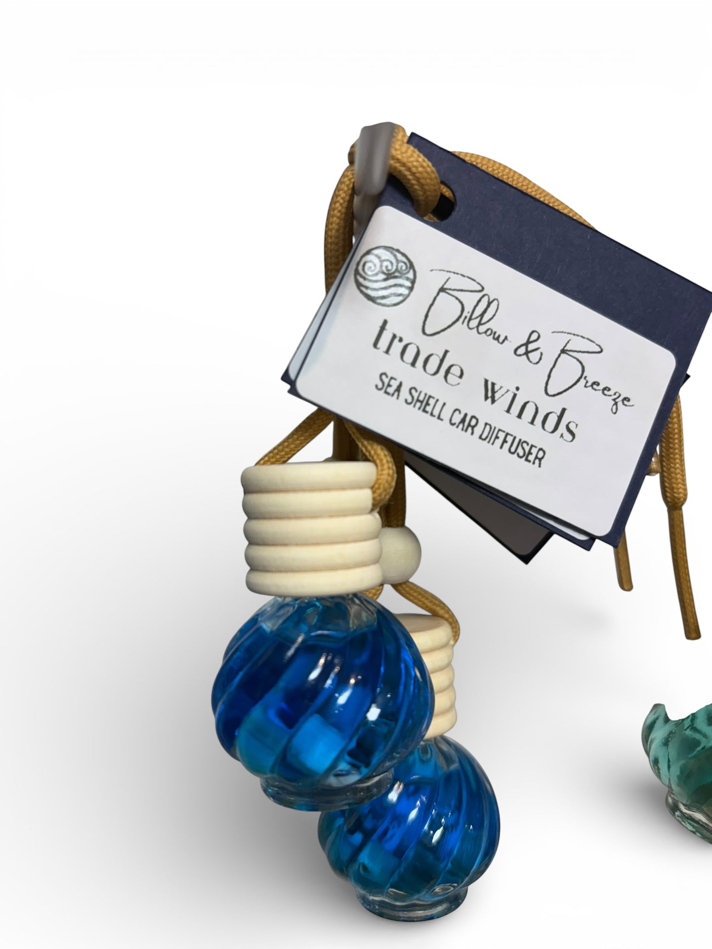 Sea Shell Car Diffuser - Hanging Bottle - Trade Winds