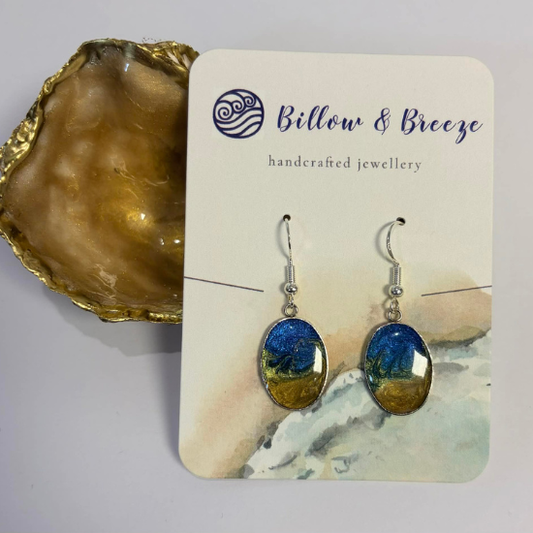 Coastal Themed Drop Earrings - Beach Vibe