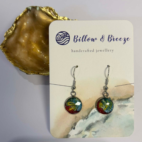 Coastal Themed Drop Earrings - Island Vibe