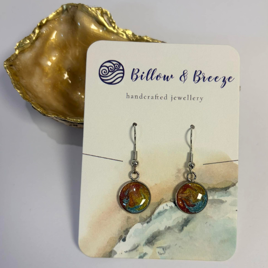 Coastal Themed Drop Earrings - Island Vibe