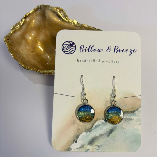 Coastal Themed Drop Earrings - Beach Vibe