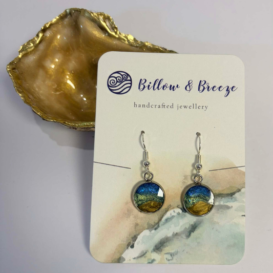 Coastal Themed Drop Earrings - Beach Vibe