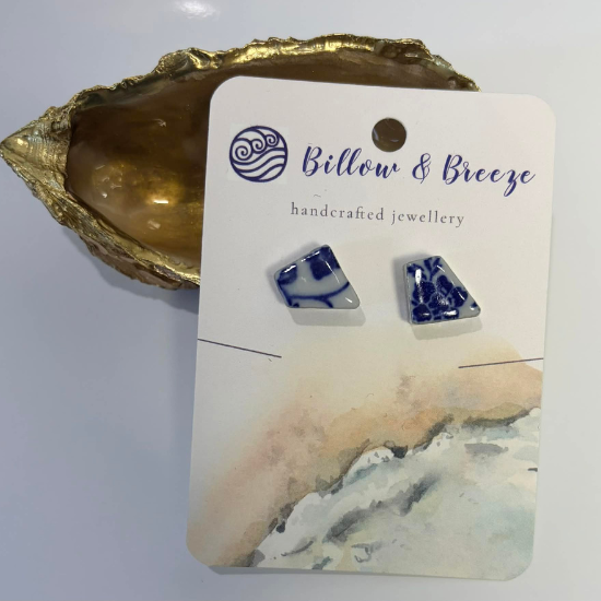 Sea Pottery Earrings