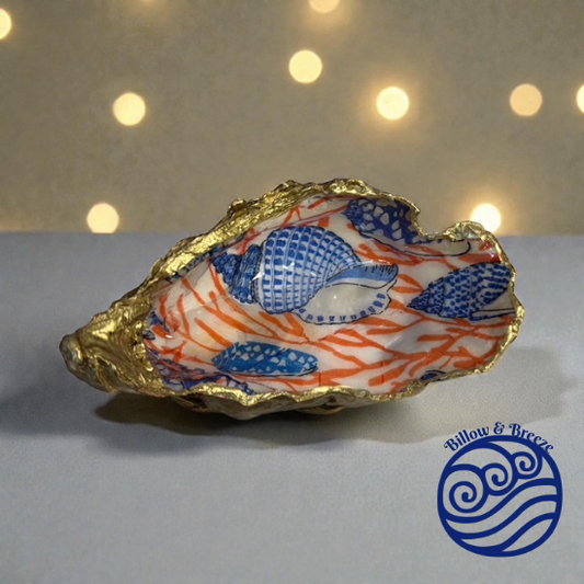 Loch Ryan Oyster Shell Trinket Dish - Coral Shell Design