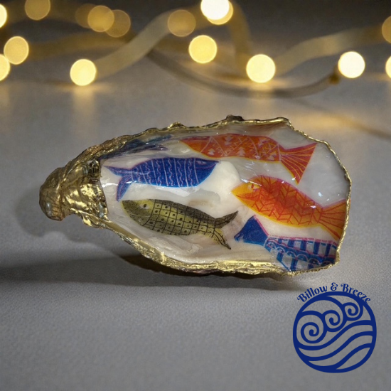 Loch Ryan Oyster Shell Trinket Dish - Bright Fish Design