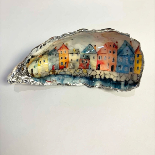 Harbour Reflections – Cumbrae Rock Oyster Trinket Dish