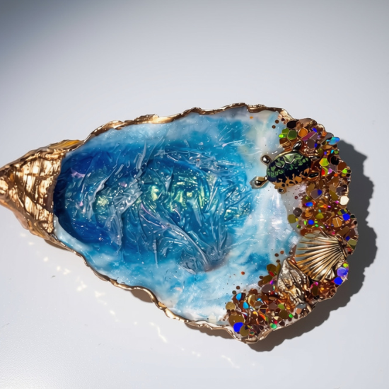 Jewelled Tide – Handmade Oyster Shell Trinket Dish